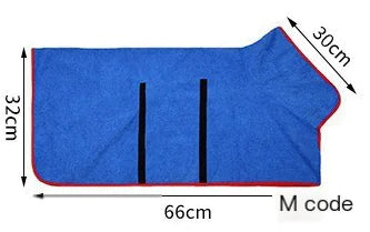 Microfiber Dog Bathrobe Towel for Fast Drying