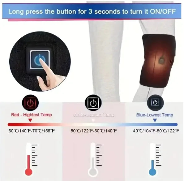 Heated Vibration Massage Wrap for Shoulder, Arm, and Knee